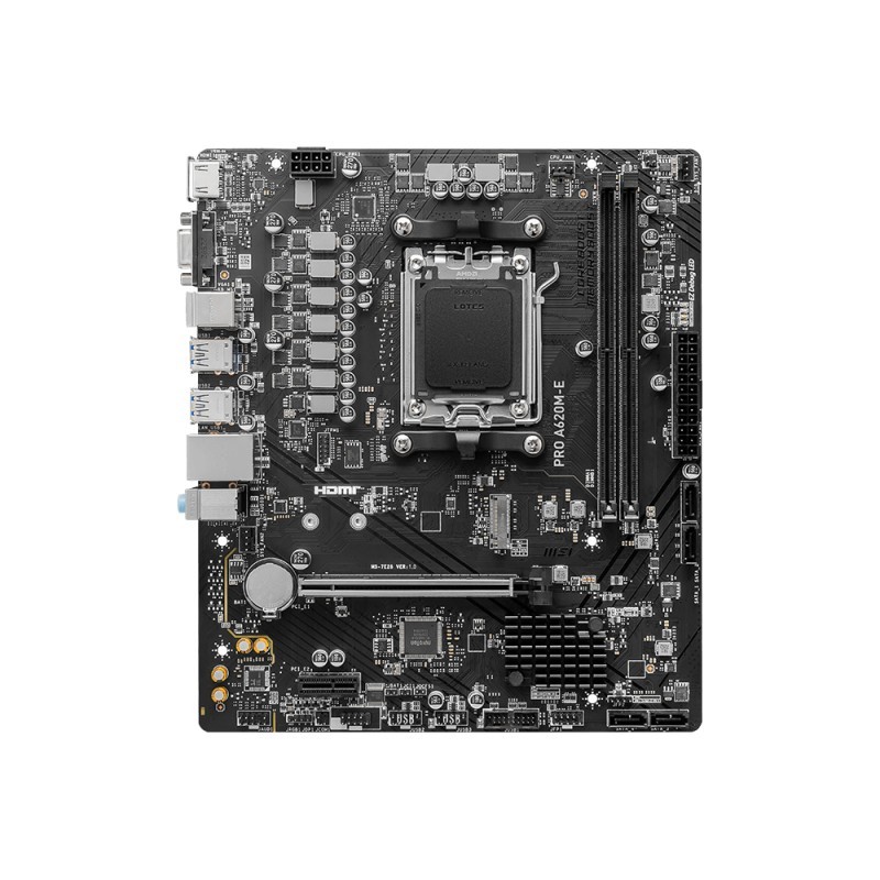 MSI A620M-E PRO mATX Mainboard Sockel AM5 VGA/HDMI/M.2/SATA